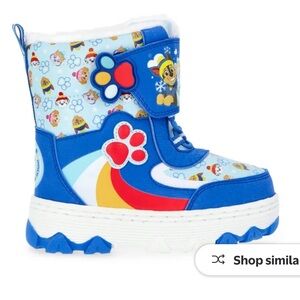 Kids Blue Paw Patrol Winter Boots